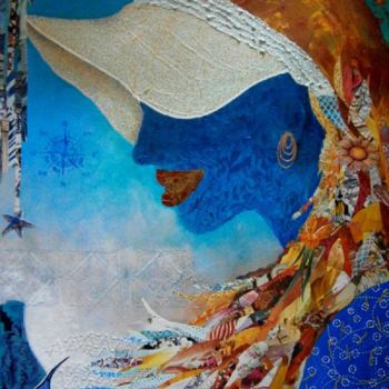 Collages titulada "ondine.jpg" por Sophie Jallet, Obra de arte original, Otro