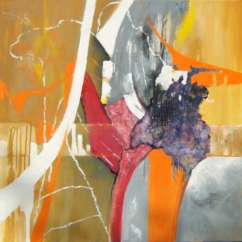 Картина под названием "76-evanescence-80x8…" - Sophie Lafouge, Подлинное произведение искусства, Масло