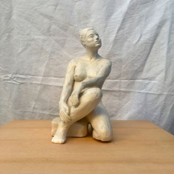 Sculpture intitulée "Christina 1" par Sophie Laurent Lazinier, Œuvre d'art originale, Argile