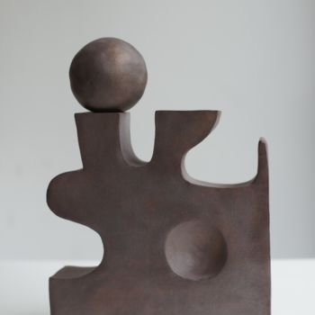Scultura intitolato "Puzzle - Sculpture…" da Sophie Laurent Lazinier, Opera d'arte originale, Terracotta