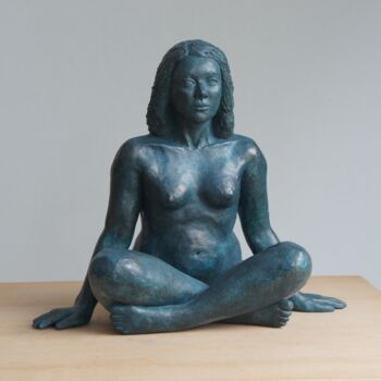 Скульптура под названием "Zen" - Sophie Laurent Lazinier, Подлинное произведение искусства, Терракота