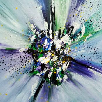 Peinture intitulée "Floral" par Sophie Lecesne, Œuvre d'art originale, Acrylique