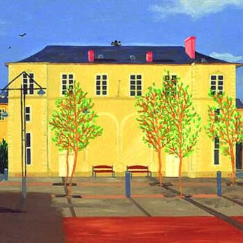 Painting titled "Mairie Sathoise" by Sophie Loric, Original Artwork