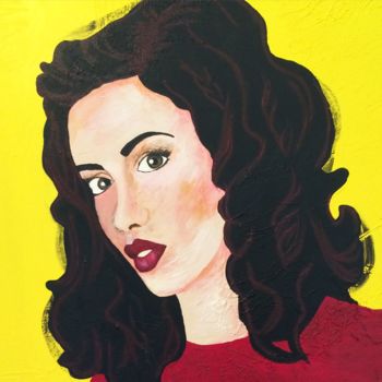 Painting titled "La capricieuse" by Madgin, Original Artwork, Acrylic