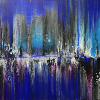 Malerei mit dem Titel "Skyline #11" von Sophie Neury, Original-Kunstwerk, Acryl