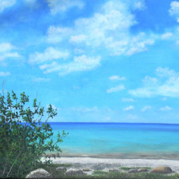 Painting titled "Cozumel" by Sophie Quenneville, Original Artwork, Oil