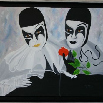 Painting titled "Les jumeaux" by Sophie Sirot, Original Artwork