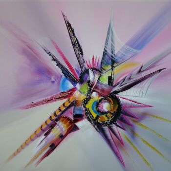 Pittura intitolato "L'insetto volante" da Sophie Sirot, Opera d'arte originale, Olio