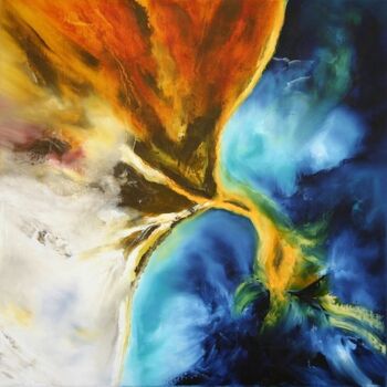 Malerei mit dem Titel "Islands" von Sophie Sirot, Original-Kunstwerk, Öl