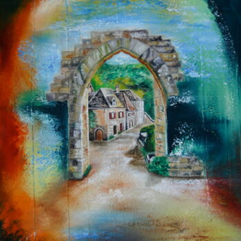 Painting titled "img-1284-saint-cirq…" by Sophie Sirot, Original Artwork, Oil