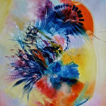 Painting titled "img-8298-indian-dre…" by Sophie Sirot, Original Artwork, Oil