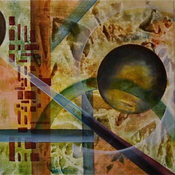 Pittura intitolato "img-8467-cosmos-30x…" da Sophie Sirot, Opera d'arte originale, Acrilico