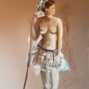 Рисунок под названием "danseuse sauvage" - Sophie Sunshine, Подлинное произведение искусства
