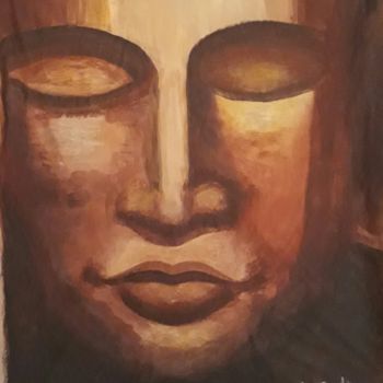 Painting titled "Bouddha intérieur .…" by Sophie Sunshine, Original Artwork