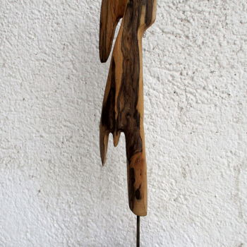 Sculpture titled ""En suspens"" by Sophie Thiry, Original Artwork, Wood