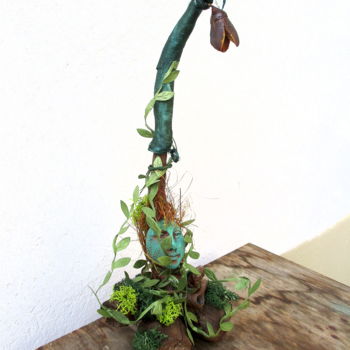 雕塑 标题为“Troll des bois” 由Sophie Thiry, 原创艺术品, 陶瓷