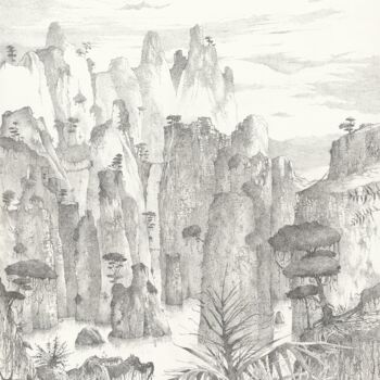 Drawing titled "La Selva" by Sophie Trividic, Original Artwork, Pencil
