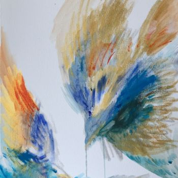 Pintura intitulada "Two Souls Flying" por Sophie Venturini, Obras de arte originais, Acrílico