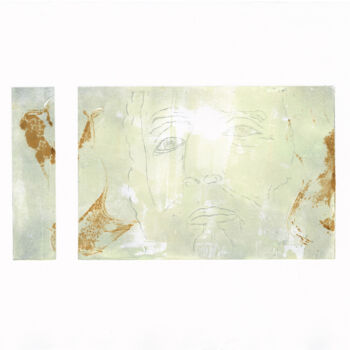Estampas & grabados titulada "Soul portrait 2" por Sophie Gerin, Obra de arte original, Monotipia