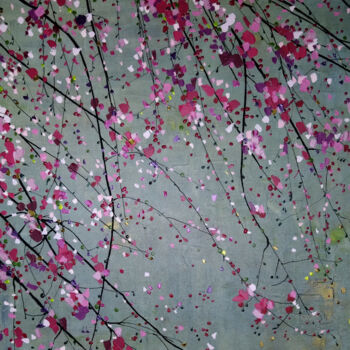 「Cerisier en fleurs」というタイトルの絵画 Sophie Cantouによって, オリジナルのアートワーク, アクリル