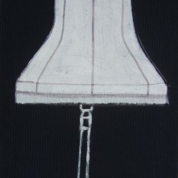 Pintura titulada "Small White Lamp" por Sophie Cordery, Obra de arte original