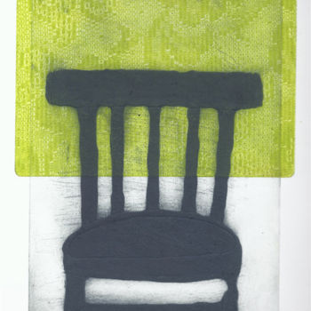 Ζωγραφική με τίτλο "Carborundum Chair (…" από Sophie Cordery, Αυθεντικά έργα τέχνης