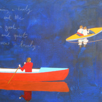 Peinture intitulée "Postcard from Dorset" par Sophie Cordery, Œuvre d'art originale