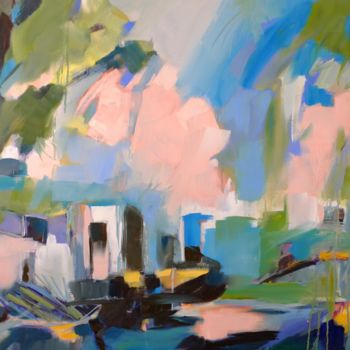 Schilderij getiteld "Ibiza" door Sophie Demolins De Jenlis, Origineel Kunstwerk