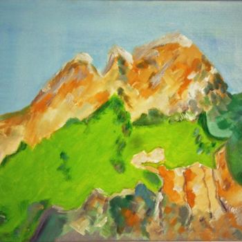 Painting titled "Plateau des Gagères…" by Sophie Denizot, Original Artwork