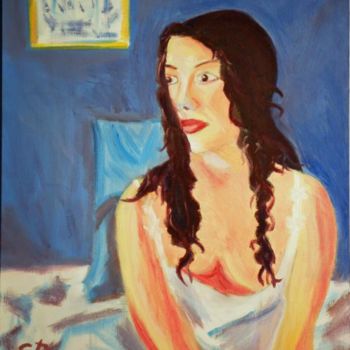 Painting titled "Fanny" by Sophie Denizot, Original Artwork