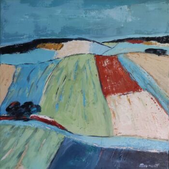 Pittura intitolato "Campagne" da Sophie Dumont, Opera d'arte originale, Olio