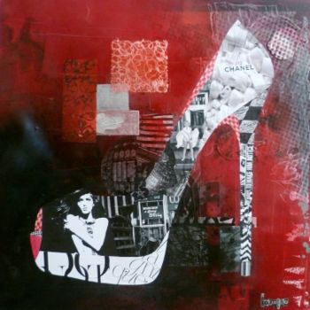 Peinture intitulée "MY SHOES" par Sophie Goureau, Œuvre d'art originale