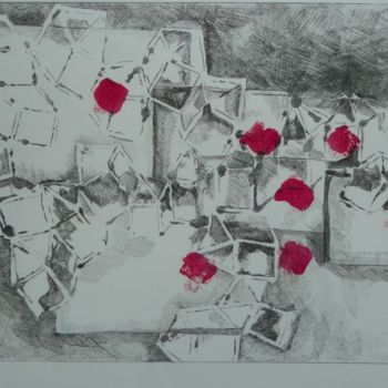 Εκτυπώσεις & Χαρακτικά με τίτλο "EMPILEES" από Sophie Hoang Trong, Αυθεντικά έργα τέχνης, Χαρακτική