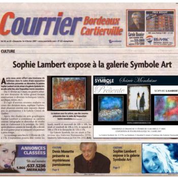 Peinture intitulée "REVUE DE PRESSE" par Sophie Lambert, Œuvre d'art originale