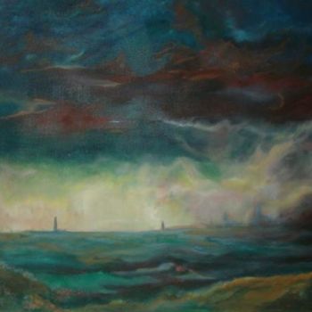 Painting titled "OUTRE MER" by Sophie Lelandais, Original Artwork