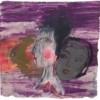 Peinture intitulée "Dans tes bras" par Sophie Lormeau, Œuvre d'art originale, Acrylique
