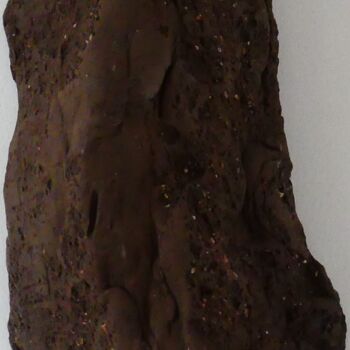 Sculpture titled "Empreinte de rocher…" by Sophie Maillard (Sophie Mai), Original Artwork, Terra cotta