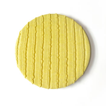 纺织艺术 标题为“Sunny” 由Sophie Pilorget (Eôs Studio), 原创艺术品, 挂毯 安装在木质担架架上