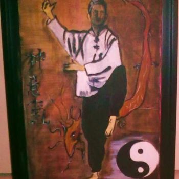 Painting titled "tai chi chuan" by Zaf, Original Artwork