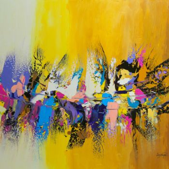 Painting titled "106-eveil-interieur…" by Sophine, Original Artwork, Acrylic