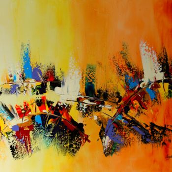 Painting titled "107-voyage-interieu…" by Sophine, Original Artwork, Acrylic