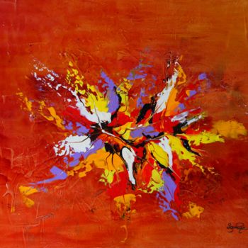 Peinture intitulée "110-emoi-floral.jpg" par Sophine, Œuvre d'art originale, Acrylique