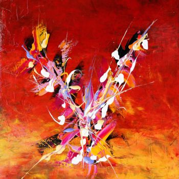 Painting titled "125-un-air-floral.j…" by Sophine, Original Artwork, Acrylic