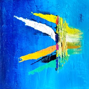 Painting titled "236-bateaux15a.jpg" by Sophine, Original Artwork, Acrylic