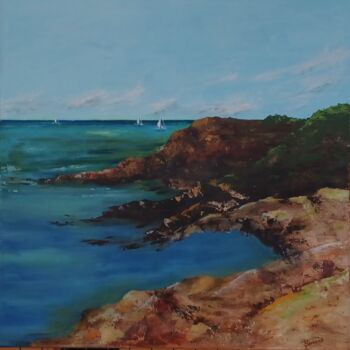 Картина под названием "A l'horizon" - Thérèse Soriano, Подлинное произведение искусства, Акрил