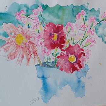 绘画 标题为“bouquet” 由Thérèse Soriano, 原创艺术品, 水彩