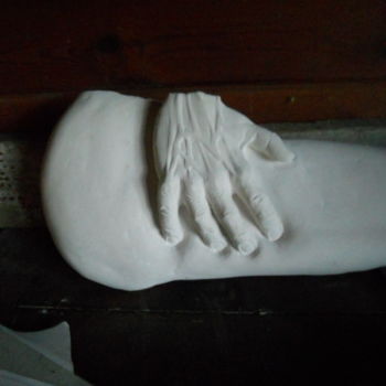 Sculpture intitulée "main posée" par Philippe Sorin, Œuvre d'art originale, Pierre