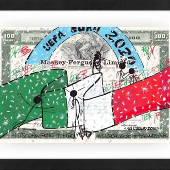 Painting titled "Campioni d'Europa" by Sos, Original Artwork, Marker
