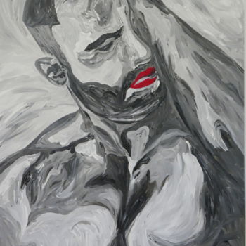 Schilderij getiteld "Homme VI" door Pablo, Origineel Kunstwerk, Acryl