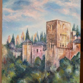 Painting titled "alhambra- granada" by Soto Cozar, Original Artwork